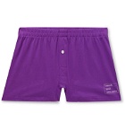 Entireworld - Slim-Fit Organic Cotton-Jersey Boxer Shorts - Purple