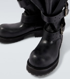 Balenciaga Venom leather biker boots