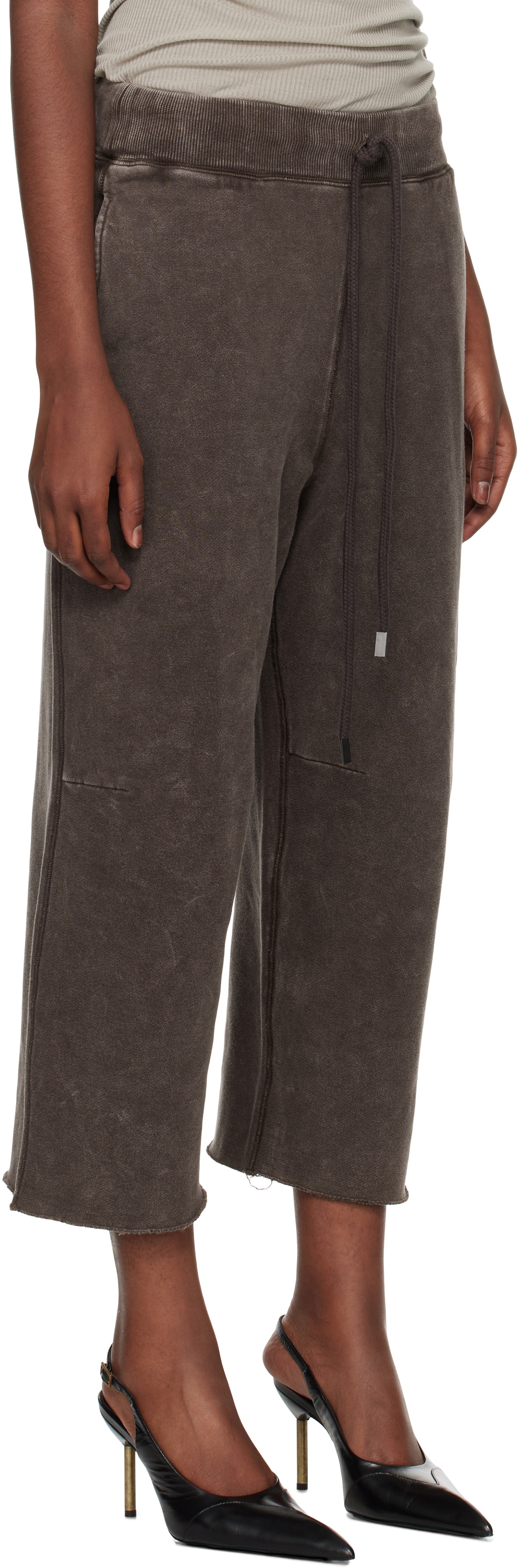 R13 Brown Articulated Knee Sweatpants