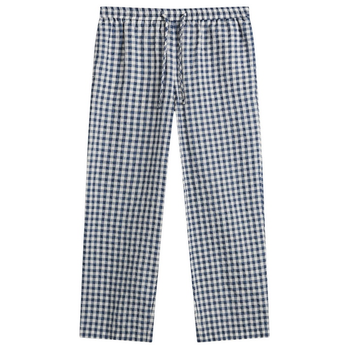 Photo: DUNST Women's Pyjama Slacks in Navy Check