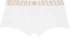 Versace Underwear Three-Pack Multicolor Greca Border Boxer Briefs