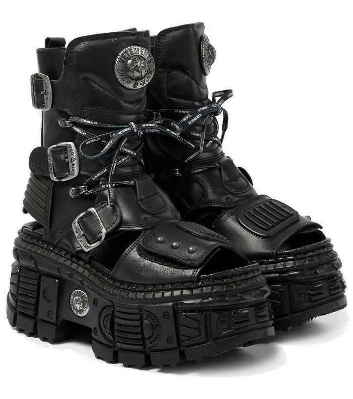 Photo: Vetements Leather platform boots