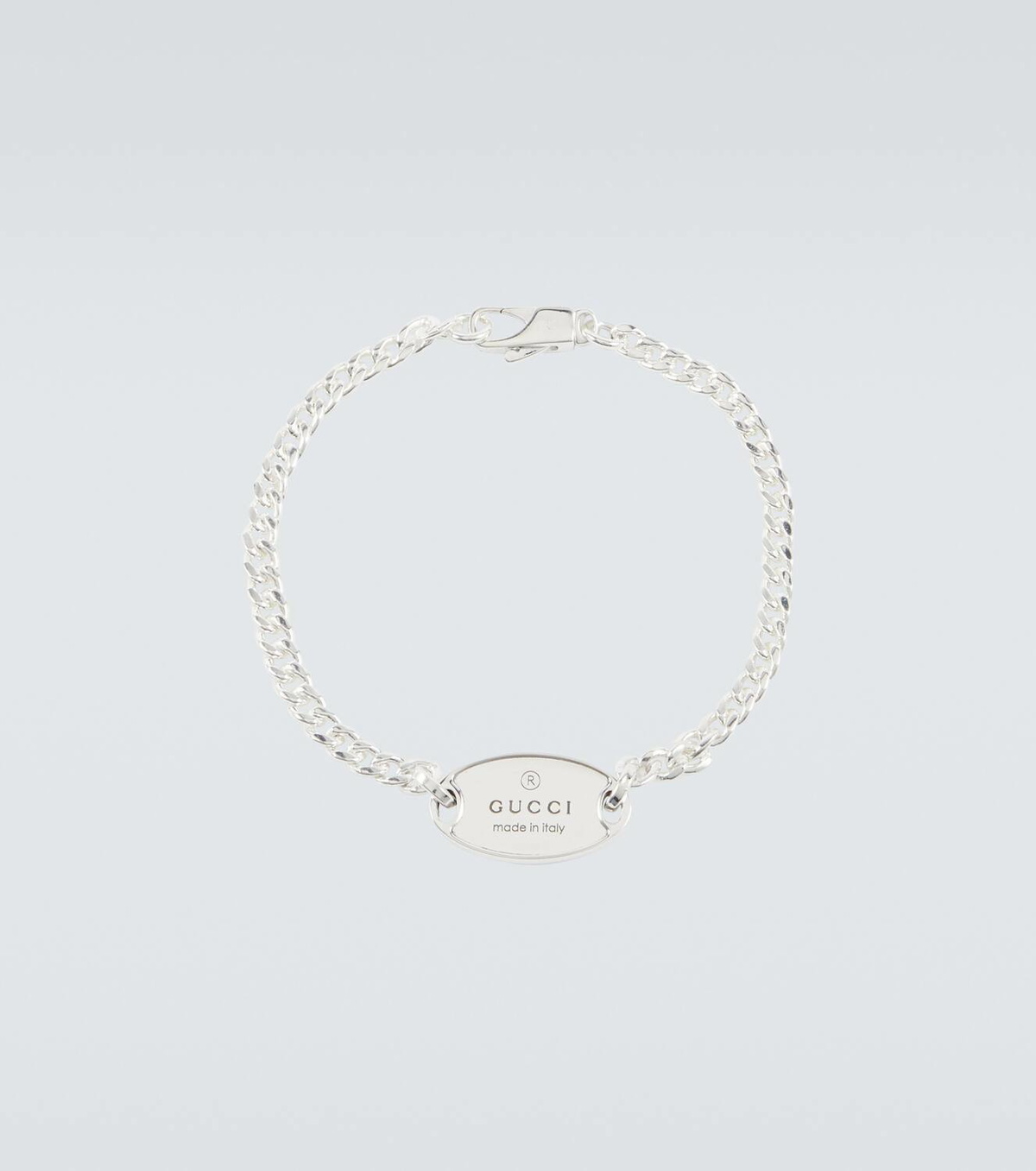 Gucci Trademark sterling silver chain bracelet