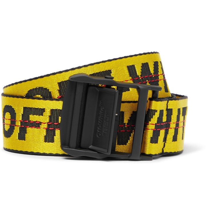 Photo: Off-White - 3.5cm Yellow Industrial Canvas Belt - Yellow