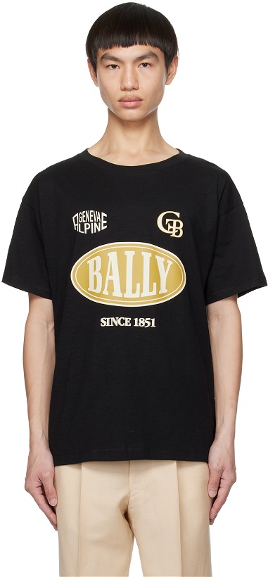 Photo: Bally Black Printed T-Shirt