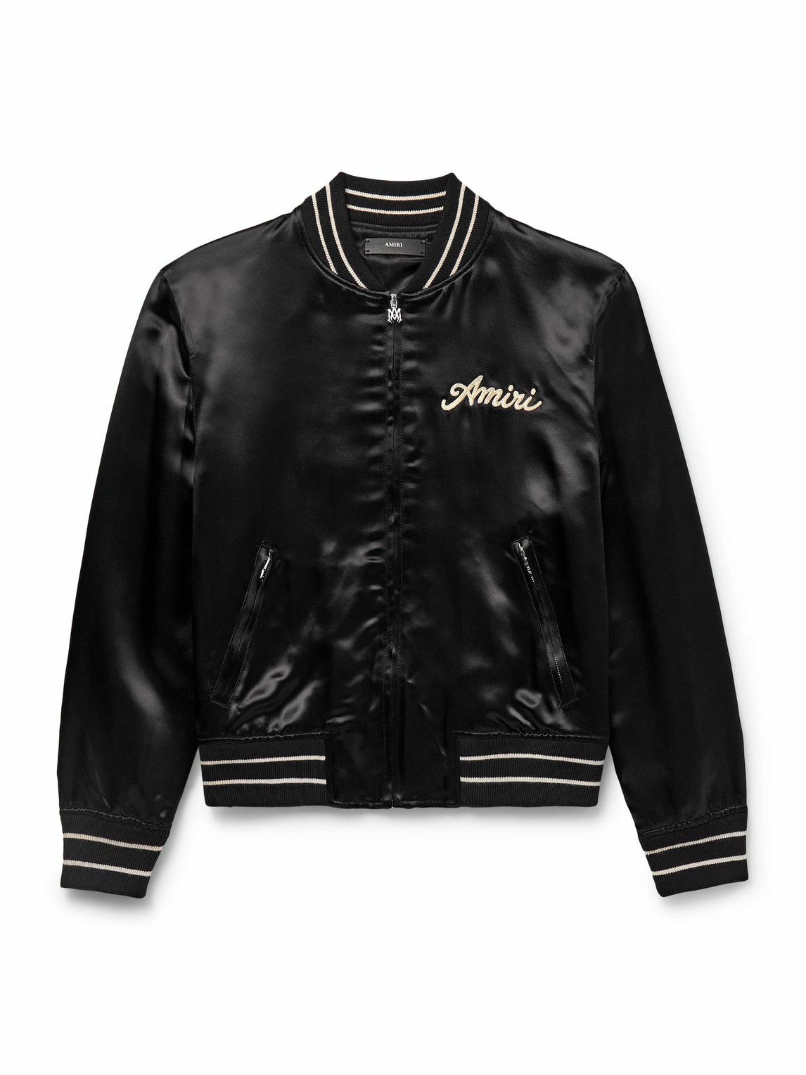Amiri Reversible Indigo and Green Trucker Bomber Jacket Amiri