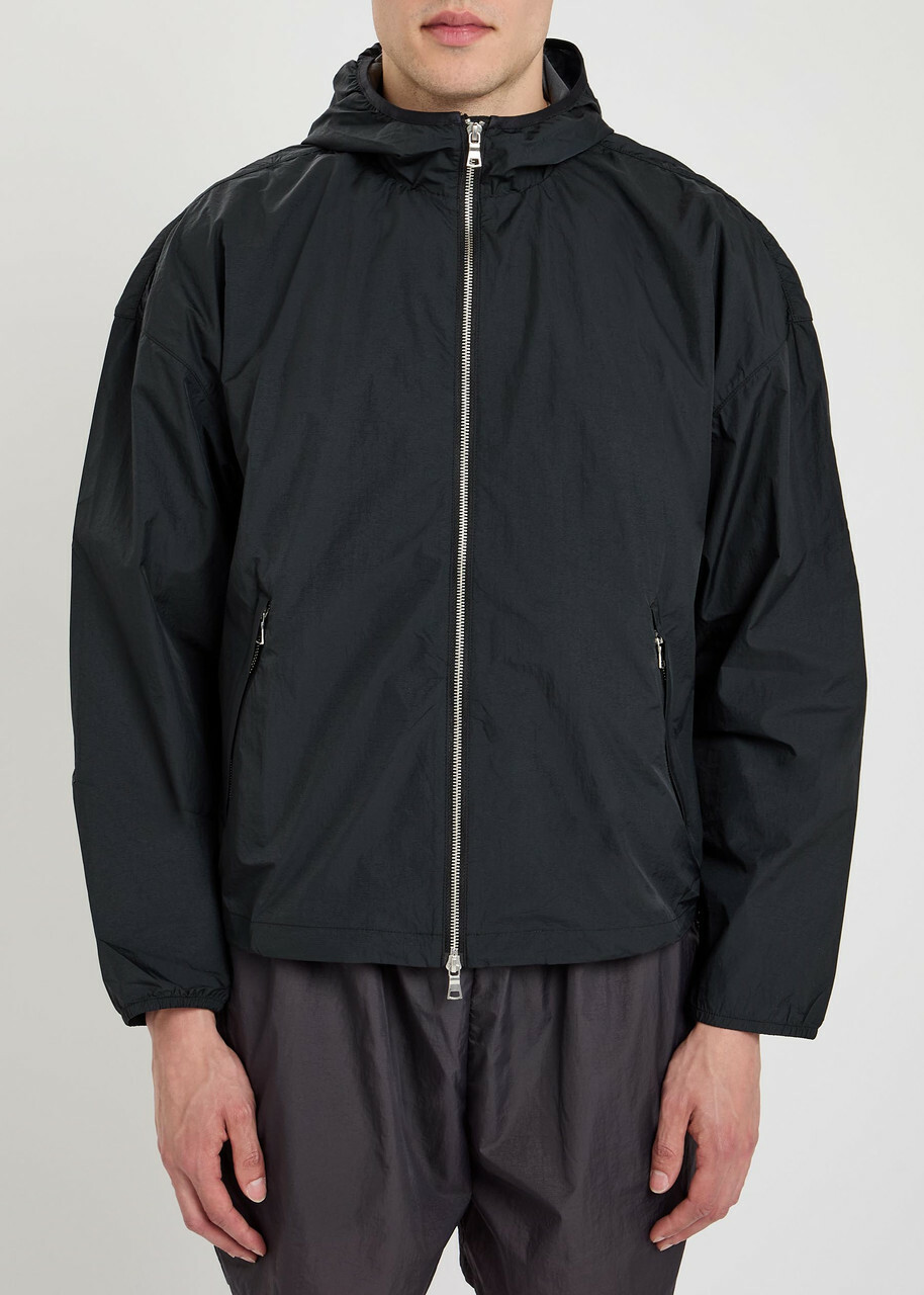 Mki Miyuki Zoku Hyperlight Wind Logo Nylon-blend Jacket Black