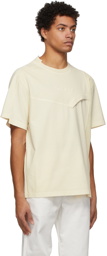 Feng Chen Wang Off-White Hand-Dyed Double Collar T-Shirt
