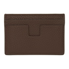 Tom Ford Brown Grained Classic Card Holder