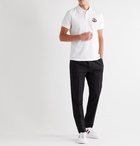 Moncler - Logo-Appliquéd Cotton-Piqué Polo Shirt - White