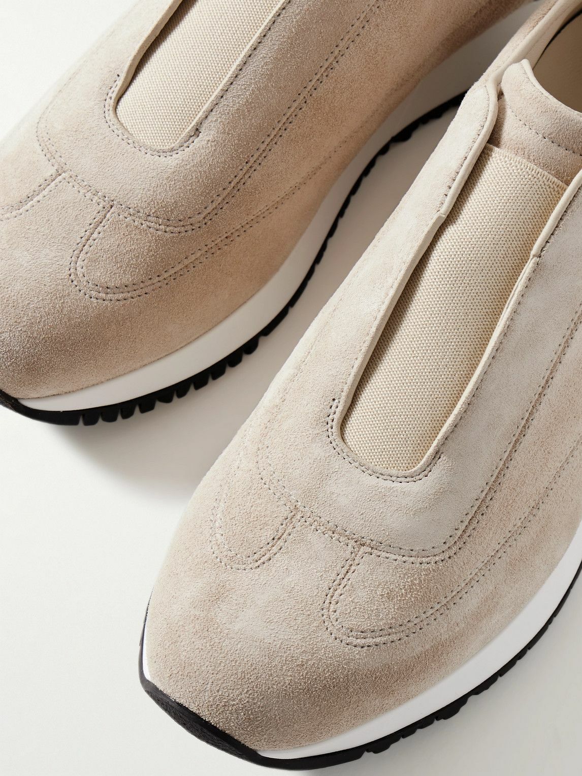 John Lobb - Lift Suede Slip-On Sneakers - Neutrals