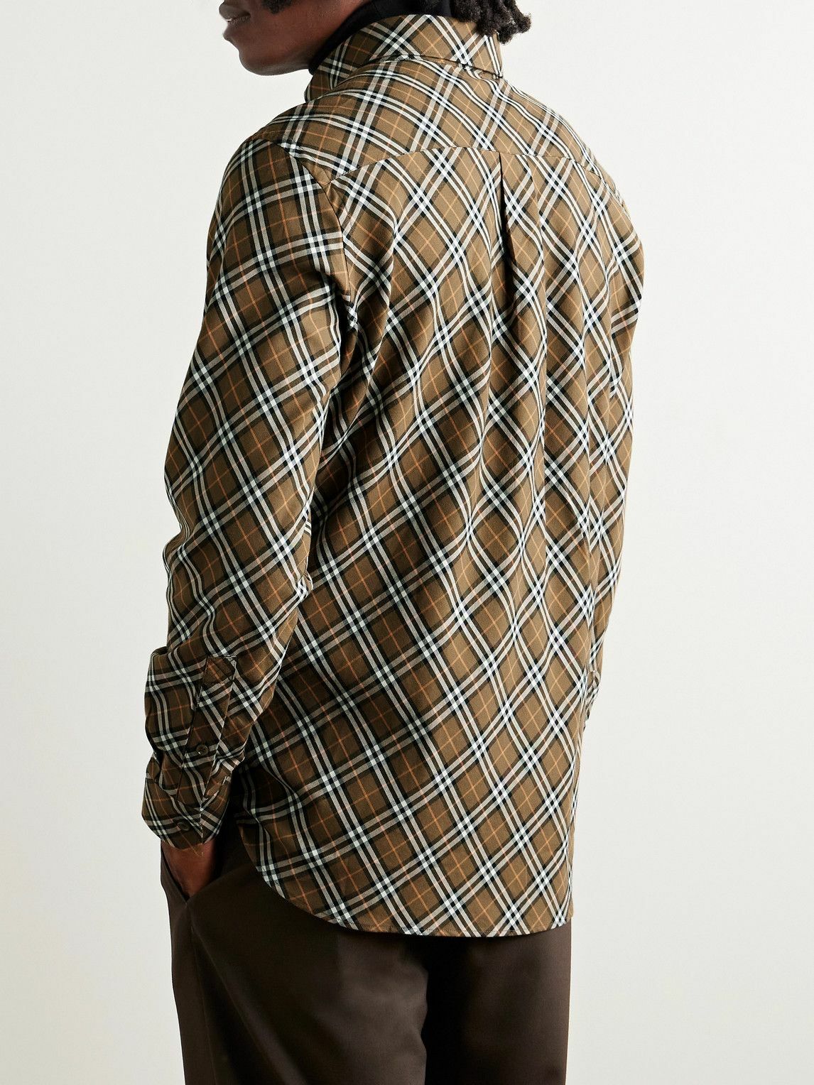 Burberry flannel deals button down shirt