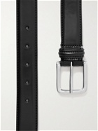 ANDERSON'S - 4cm Black Leather Belt - Black