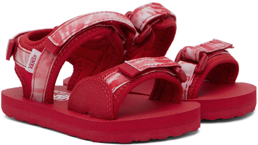 Vans Baby Red Tri Lock Sandals Vans