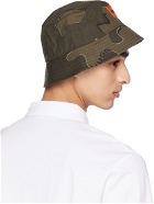 Hugo Khaki Camouflage Bucket Hat