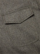 De Petrillo - Wool-Flannel Overshirt - Gray