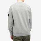 Stone Island Men's Garment Dyed Crew Sweatshirt in Melange Grey