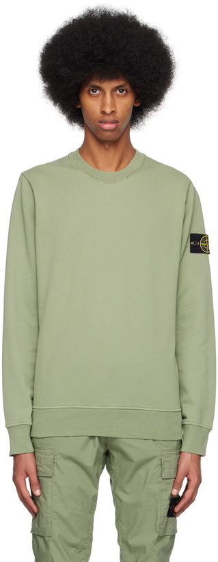 Photo: Stone Island Green Crewneck Sweatshirt