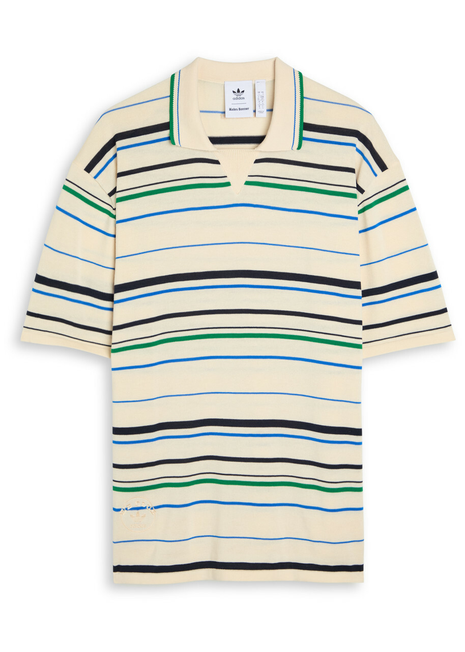 Adidas Women's Terry 3 Stripe T-shirt in Off White adidas