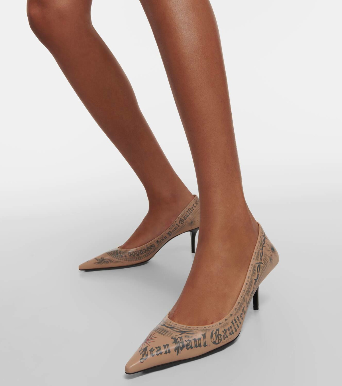 Jimmy Choo x Jean Paul Gaultier Tattoo leather pumps Jimmy Choo