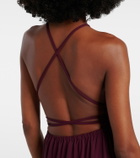 Eres Ines halterneck jersey midi dress