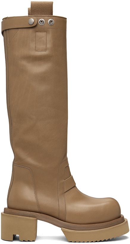 Photo: Rick Owens Taupe Pull On Bogun Boots