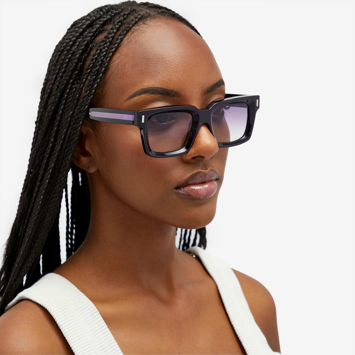 CUTLER AND GROSS カトラー＆グロス CGSN1386 サングラス Cutler and Gross 1386 Sunglasses in Black/Purple Cutler and Gross