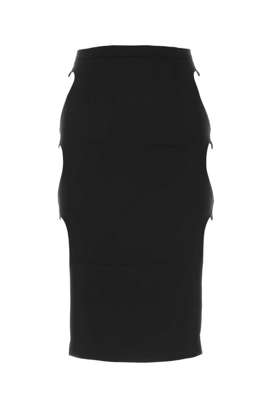 Photo: Marco Rambaldi Black Stretch Viscose Skirt