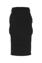 Marco Rambaldi Black Stretch Viscose Skirt