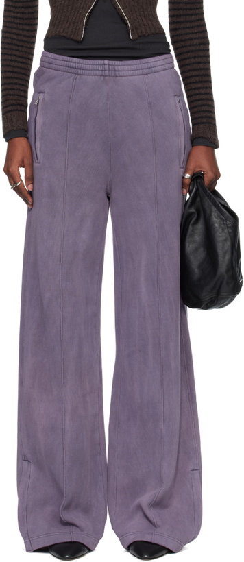 Photo: OUR LEGACY Purple Zip Lounge Pants