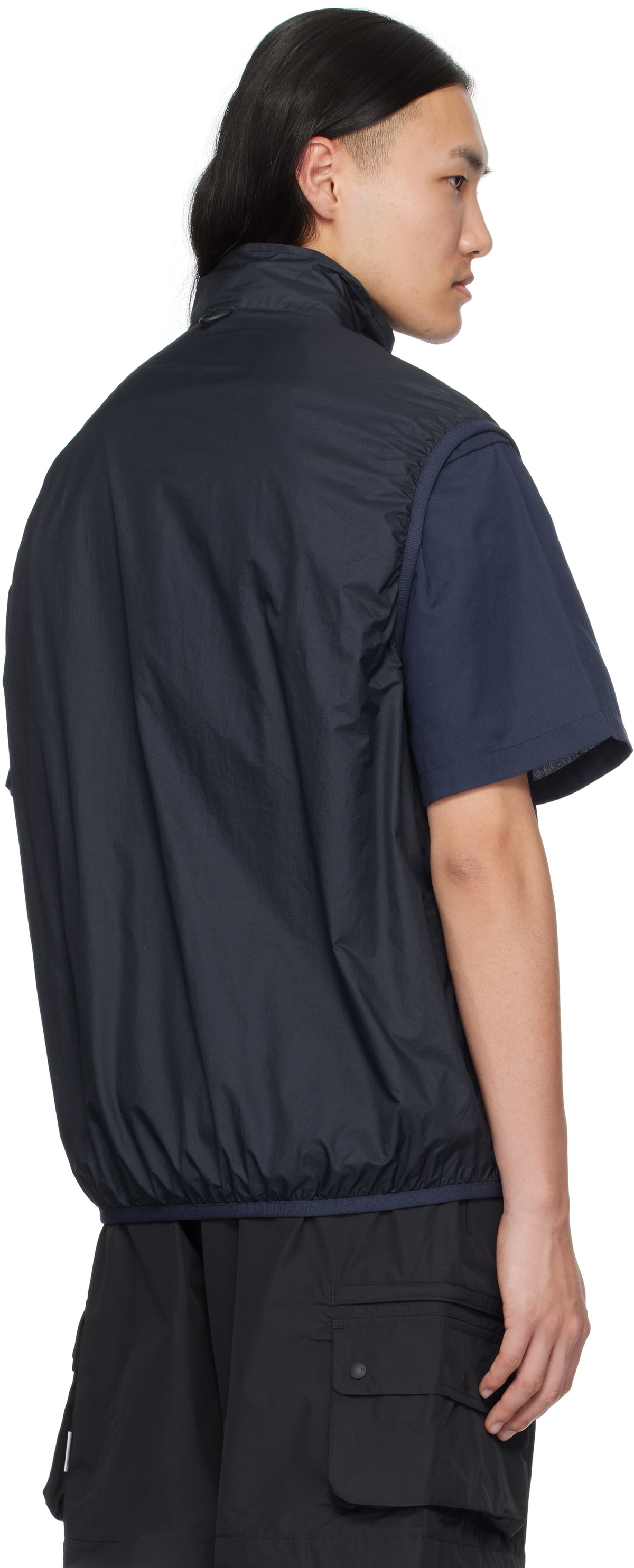 トップス TECH REVERSIBLE WIND SHIELD VEST - NAVY Daiwa Pier39 Tech Reversible Wind Shield Vest, Navy – Pancho