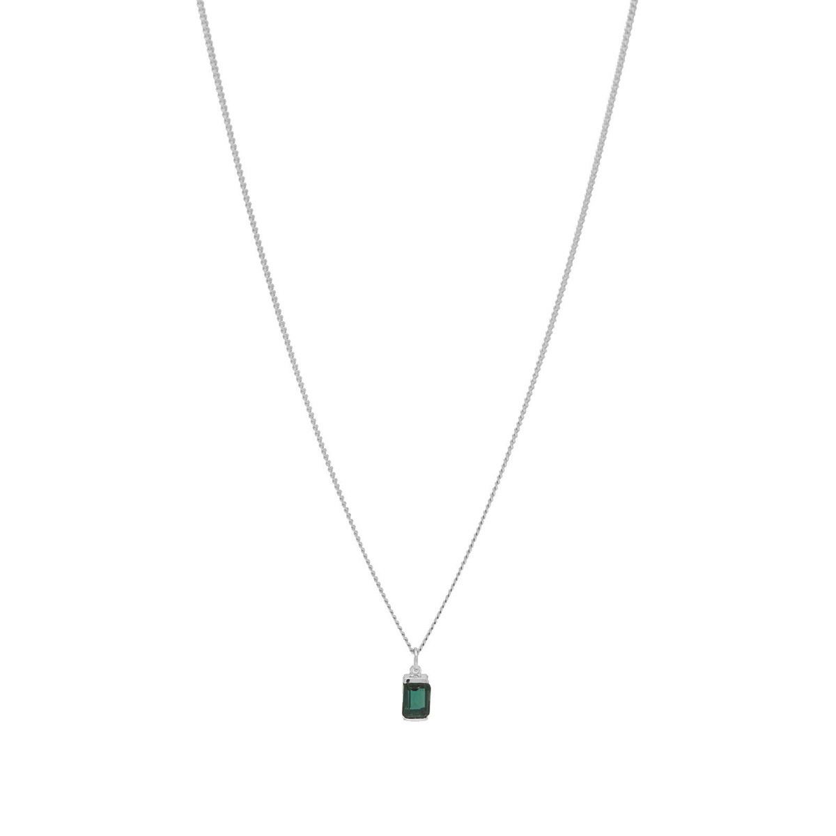 Photo: Miansai Men's Valor Quartz Pendant Necklace in Green