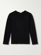 SECOND / LAYER - Cotton-Jersey T-Shirt - Black
