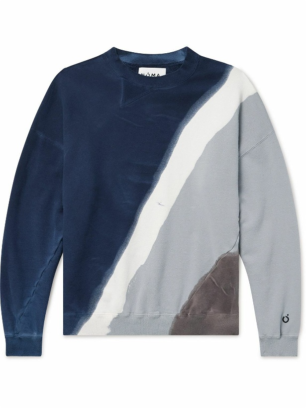 Photo: NOMA t.d. - Twist Hand-Dyed Cotton-Jersey Sweatshirt - Blue