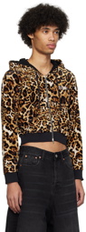 VETEMENTS Brown Leopard Hoodie