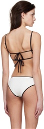 Jil Sander Off-White Nylon Bikini