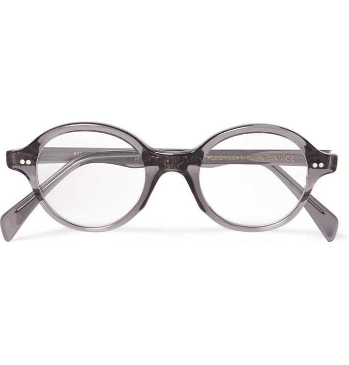 Photo: Cutler and Gross - Round-Frame Acetate Optical Glasses - Gray