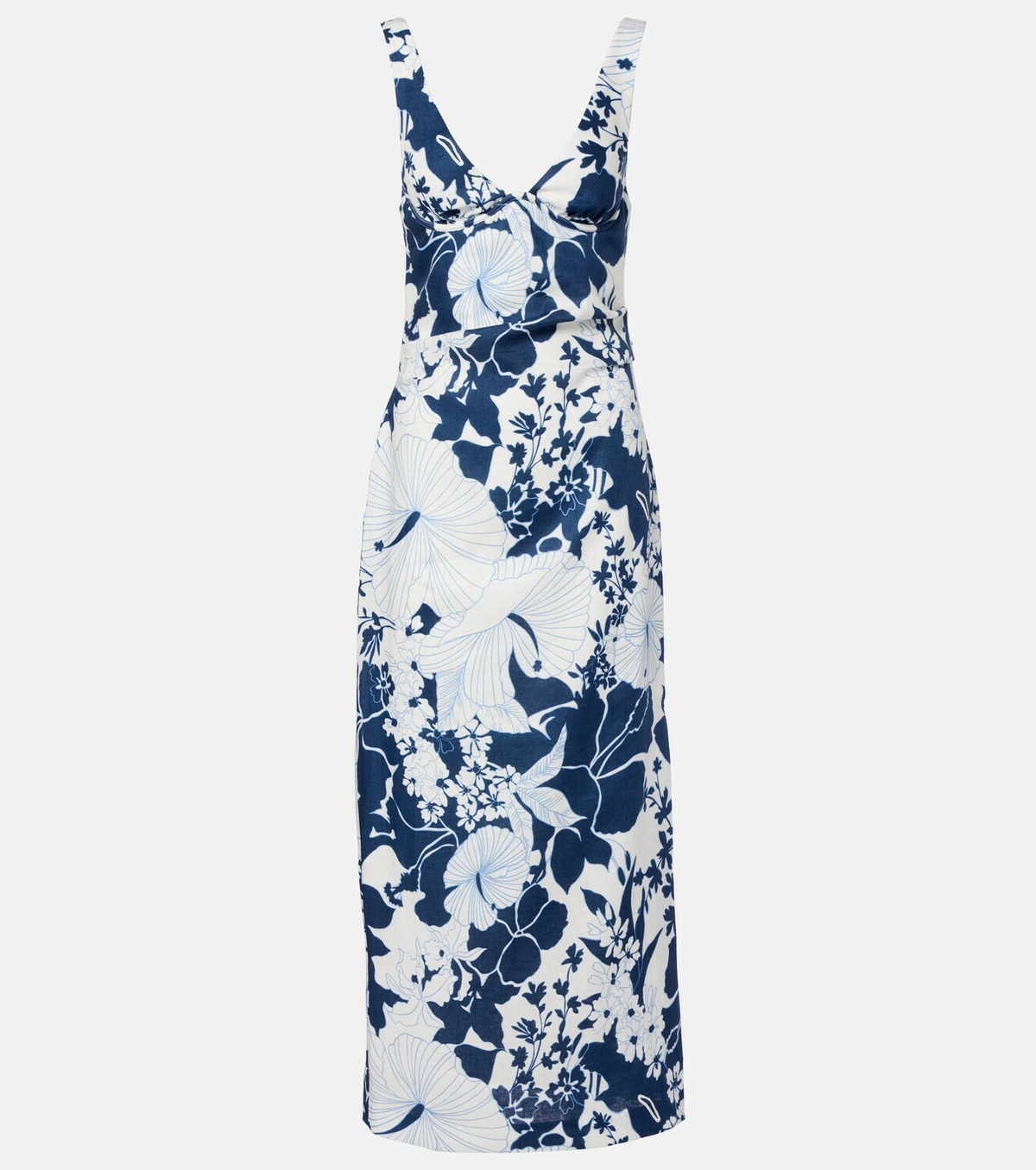 SIR Paradiso floral linen maxi dress