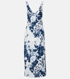 SIR Paradiso floral linen maxi dress