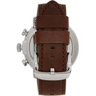 Shinola Silver and Brown The Runwell 47mm Watch