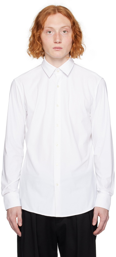 Photo: BOSS White Spread Collar Shirt