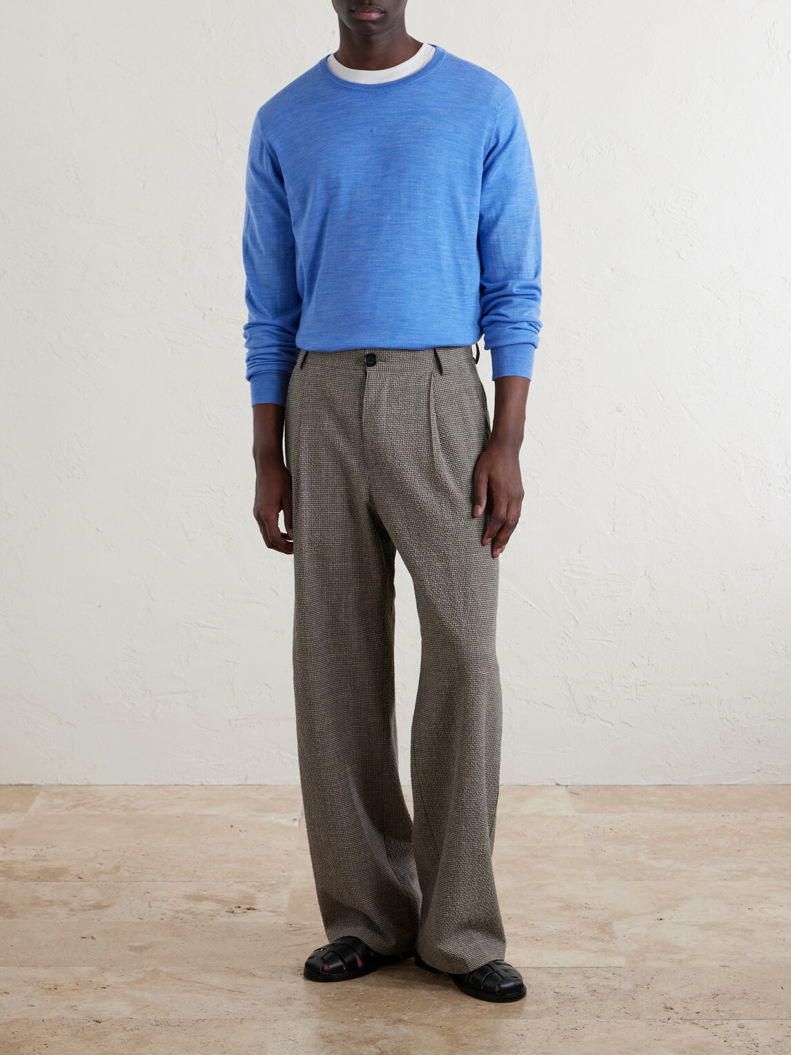 William Lockie - Merino Wool Sweater - Blue
