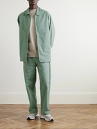 FEAR OF GOD ESSENTIALS - Logo-Appliquéd Cotton-Blend Twill Drawstring Trousers - Green