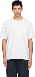 nanamica White COOLMAX Jersey Pocket T-shirt