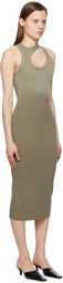 COTTON CITIZEN Khaki Verona Midi Dress