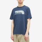 Maison Kitsuné Men's Flash Fox Comfort T-Shirt in Deep Navy