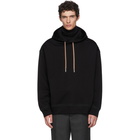 Jil Sander Black Dropped Shoulder Hoodie