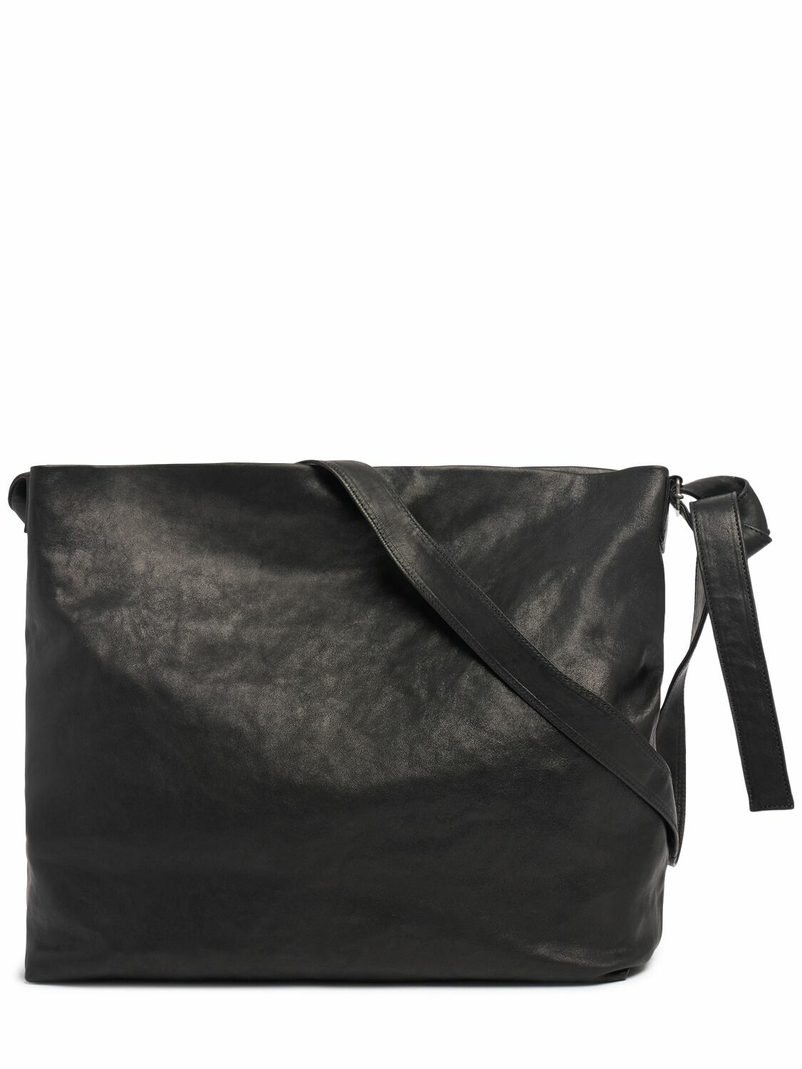ANN DEMEULEMEESTER Tosh Large Soft Leather Shoulder Bag