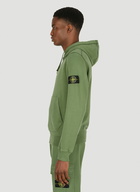 Compass Patch Hooded Sweatshirt in Green