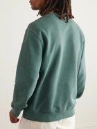 Carhartt WIP - Duster Logo-Embroidered Garment-Dyed Cotton-Jersey Sweatshirt - Green